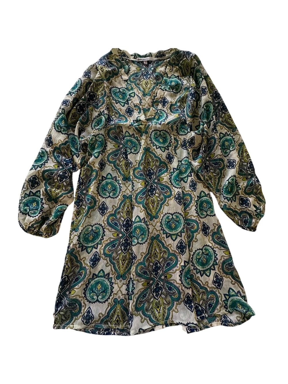 Bailey Girl Sheer Boho Cover Up Tunic Dress Size M